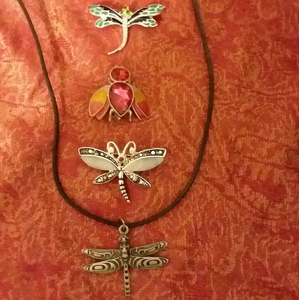 LOT of Jewelry -Brooches & Necklace